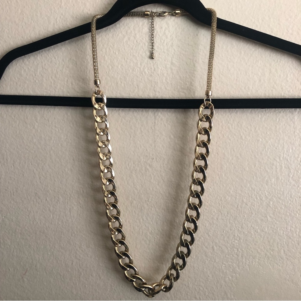 Torrid Long Gold Tone Chunky Chain Link Necklace